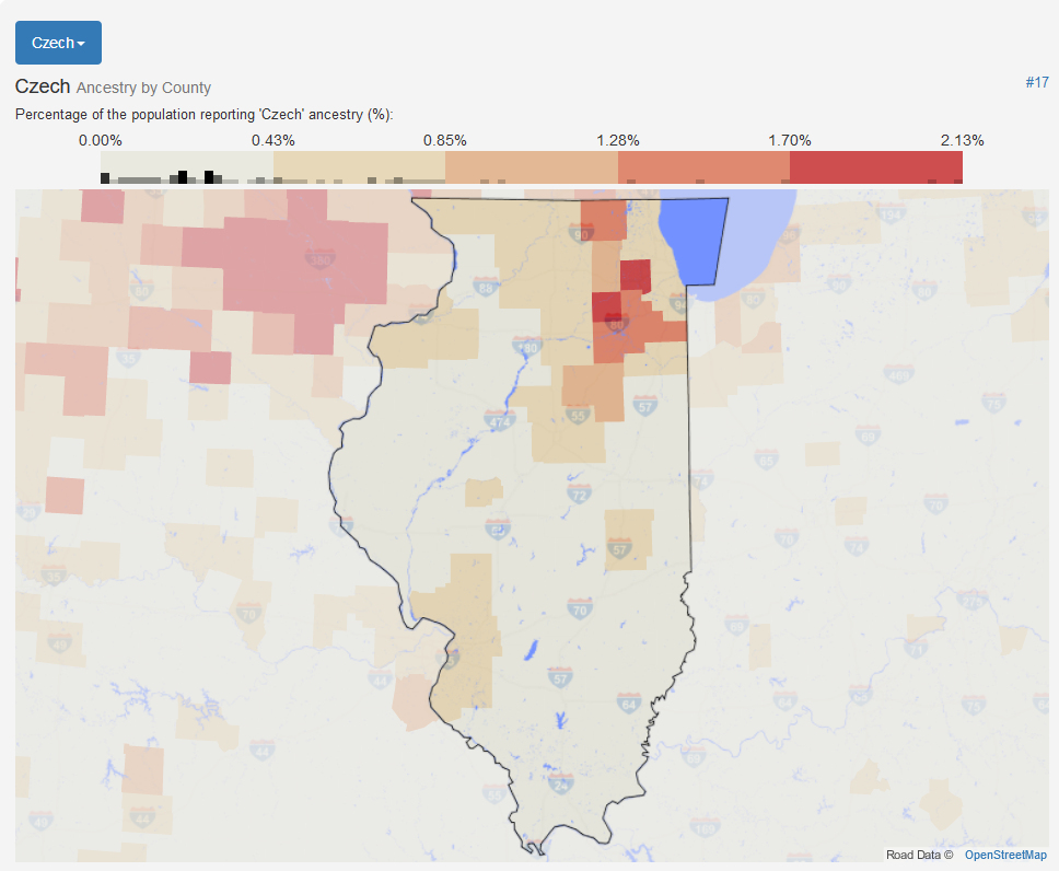 USA Czech Data - Maps & Charts - Czech & Slovak American Genealogy ...