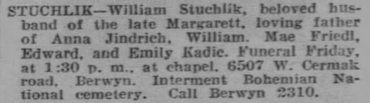 ObitTribuneMar231938Page116WilliamStuchlik