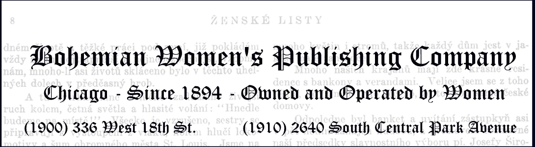 Bohemian Women S Publishing Czech Slovak American Genealogy Society Of Illinois